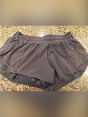 lululemon athletica black layered running shorts